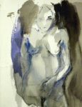 Antonine I, Pastel/Aquarelle sur papier, 18 x 14 cm, 2009