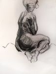 Étude de modèle vivant IV, Charbon sur papier, 55 x 45 cm, 2003
