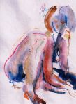 Memento II, Aquarelle sur papier, 24 x 18 cm, 2002