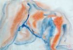 Sans tête, Aquarelle sur papier, 49 x 64 cm, 2001