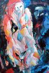Conversation, Huile sur toile, 92 x 61 cm, 2010