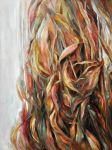 Roseaux rouges, Huile sur toile, 35 x 45 cm, 2008