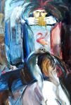 Vendeur d\'oiseau, Huile sur toile, 92 x 61 cm, 2010